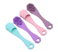 Dog Finger Toothbrush, Soft Bristles Pet Teeth Cleaner, Silicona Gentle Oral Care Bath Supplies for Dogs and Cats, Portable Finger Brush Effective Removal
