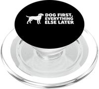 Dog First Everything Else Later - Camiseta gráfica Divertida para Amantes de los Perros PopSockets PopGrip para MagSafe