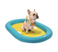 Dog Float, Hot Days Dog Swimming Raft, 38,58 x 26,77 x 4,33 pulgadas, alfombra flotante para cachorros, a prueba de fugas, accesorio para el juego de agua al aire libre para jardín River Lake Pool