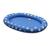 Dog Floatie - PVC 90x65x12cm | Waterproof Pet Inflatable Pool Float With Drain Hole | Floating Raft Toy For Small Medium Large Dogs Puppies Cats Outdoor Garden Backyard Patio Beach Lake River Use