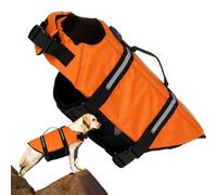 Dog Floating Vest, Adjustable Reflective Life Vest, 2.48inches Lightweight and Comfortable, Breathable Oxford Cloth Coat for Swimming Boating, Doggy Safety Harness Float