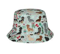 Dog Flora - Gorro unisex para exteriores, playa, pescador, escapada, vacaciones, regreso a la escuela