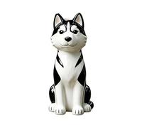Dog Flower Vase Decor - Boho Whimsical Resin HuskyDog Shaped Plant Container, Quirky Centerpiece Dry Flower Pot | Decorative Animal HuskyPlanter for Living Room, Bookshelf, Apartment & Wedding Party