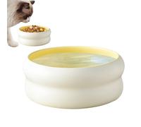 Dog Food Bowl, Ceramic Pet Bowls, Multi-Use Stable Dogs Dish with Microwave Safe and Pets Feeding Dish for Kitten, Puppy, Home, Indoor, Outdoor Use, 5.5x5.5x2.6 Inches