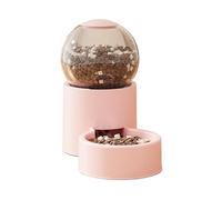 Dog Food Dispenser - 9,25 pulgadas Pet Auto Waterer | Pets Watering Feeding Station - Duаl Pet Drinking Bowls Set, Pink Portable Gravīty 1000 ml Refill Unit is Ideal para viajes al aire libre