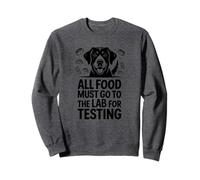 Dog Food Inspector Joke Tee with Lab Humor and Cute Retrieve Sudadera