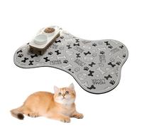Dog Food Mat, Anti -Slip Dog Cage Foot Mat, Quick-Dry Waterproof Dispenser, 19,69 x 27,56 pulgadas, Portable Compact Lightweight Pet Supplies for Water Bowls, Multicolor