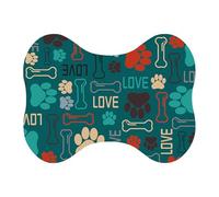 Dog Food Mat with Anti-Slip Feature | Dog Mat | Waterproof Pet Food Rug | Quick Dry Puppy Feeding Carpet | Anti-Slip Pet Food Mats | Compact and Portable for Travel, Outdoor Use, or Home Use