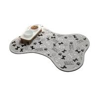 Dog Food Mat with Anti-Slip Feature | Dog Mat | Waterproof Pet Food Rug | Quick Dry Puppy Feeding Carpet | Anti-Slip Pet Food Mats | Compact and Portable for Travel, Outdoor Use, or Home Use