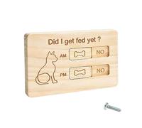 Dog Food Reminder - Magnetic Wooden Pet Feeding