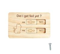 Dog Food Reminder - Magnetic Wooden Pet Feeding