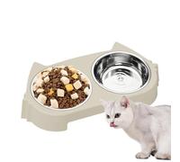Dog Food Stand - Anti Slip Pet Feeder Holder for Stainless Steel Bowls | Detachable Double Dish Design with Stable Base Structure, Dog Bowl Station for Home Kitchen Yard Patio Garage Dining Area