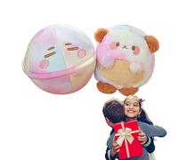 Dog for Kids, Cartoon Egg Plush Toy & Cute Animal Stuffed Friend, Soft Huggable Feature, Birthday Gift for Children, Flexible Cuddly Toy for Relaxing, Accompanying Playtime at Home