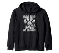 Dog Fur Trail Dirt No Regrets Canicross Trekkng Senderismo Perro Sudadera con Capucha