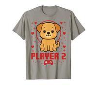 Dog Gamer Couple Dog Retro Pixel Arcade Camiseta
