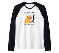 Dog Gamer En Internet, Nadie Sabe Que Eres un Perro Camiseta Manga Raglan