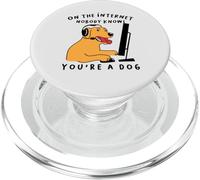 Dog Gamer En Internet, Nadie Sabe Que Eres un Perro PopSockets PopGrip para MagSafe