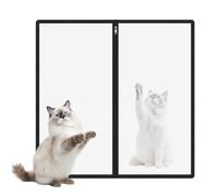 Dog Gate Indoor - 90 x 90 cm Portable Animal Fence Cat Barriers | Mesh Dog Gate - For Child Puppy Doorway Porch Hallway Kitchen Fireplace Pool Yard Basement Bathroom
