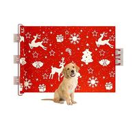 Dog Gates for Doorways, Cat Doorway Gates Indoor Barrer, Christmas Decorations Expandable No Drilling for Inside Outdoor Deck Balcony Porch Terrace Nursery Room Staircase