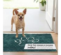 Felpudo para Perro pequeño y Sucio con diseño de Perro Gone, Gasolina con Turquesa, S