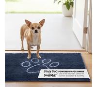 Dog Gone Smart Doormat w/Light Grey Felpudo Dirty Dog Small Mist Claro, Microfibra, Gris Misty, 40 x 60 cm (Rectangular)