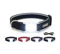 Dog Gone Smart Pet Products Collar de Perro Cometa Recargable con luz LED, Negro, pequeño, 13-16 Pulgadas (DGSLGUC3419)