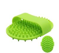 Dog Grooming Brush, Cat Shedding Comb, Pet Hair Scrubber Glove, Lightweight Soft Silicone Massager, Gentle Hair Remover Tool, for Bath Time, Travel, Cleaning, Garden, Garage