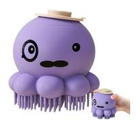 Dog Grooming Brush With Soap Dispenser - Octopus Shape Dog Bath Scrubber And Cleaning Brush For Long And Short Haired Dogs And Cats Octopus-Shaped Dog Bath Scrubber -