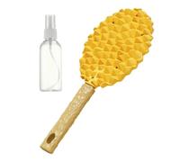 Dog Grooming Brushes, Durian Shape Cat Grooming Brush 4.72x3.54x1.18 Inches, Non-Slip Handle Soft Massage Comb With Spray Bottle For Long-Haired Pets, Indoor Outdoor Use