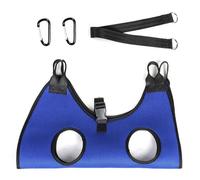 Dog Grooming Hammock, Nail Trimming Harness, Pet Sling Support Large Breed Small Dogs Injured Cats, Comfortable Hanging Harness for Bathing Brushing Indoor Grooming Care, 55x38x1cm Blue