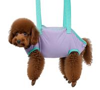 Dog Grooming Hammock, Pet Nail Cutting Sling, Soft Restraint Harness with Hooks for Easy Grooming, Perfecto para interiores al aire libre, salón, entrenamiento, viajes, cachorro Care, 135 g Blue White