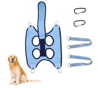 Dog Grooming Hammock - Polyester Blue S M L | Dog Grooming Sling, Breathable Cat Restraint Holder | Secure Nail Trimming Pet Hammock with Safety Strap For Dogs Cats Indoor