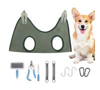 Dog Grooming Harness - Pet Nail Trimming Sling | 10pcs Cat Grooming Hammock Kit, Nail-cutting Hammock with Pet Nail Filing Board for Bathing, Nail Trimming, Ear Cleaning