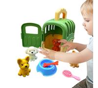 Dog Grooming Pretend Set - Puppy Cage Role Toys, Educational Pet Care Accessory Collection | Imaginative Dog Care Toy Set For Children Ages 3 Plus Home Classroom Interactive Use