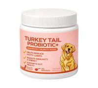 Dog Gut Health Powder - Digestive Support Supplement for Shiny Coat Skin Care | Organic Natural Blend with Bacon Flavor, 1000mg Pet Nutrition Additive, Easy Mix Powder for Senior Large Breed Feeding