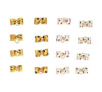 Dog Hair Bows | 16 Pcs Cute Rubber Band Bows for Puppies/Cats/Pets | Fashionable Hair Accessories for Parties/Weddings