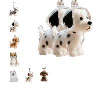 Dog Hair Collector Keychain, Charm Memorial Storage Box, Pet Hair Memorial Keepsake for Pet Owners Gift, Dog Memory Capsule (F,2)