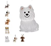 Dog Hair Collector Keychain, Charm Memorial Storage Box, Pet Hair Memorial Keepsake for Pet Owners Gift, Dog Memory Capsule (D,1)