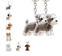 Dog Hair Collector Keychain, Charm Memorial Storage Box, Pet Hair Memorial Keepsake for Pet Owners Gift, Dog Memory Capsule (G,1)
