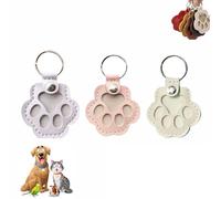 Dog Hair Collector Keychain - Cute Dog Fur Storage Keychains, Leather Memorial Pet Hair Keychains, For Bag Purse Charm Key Holder (B)