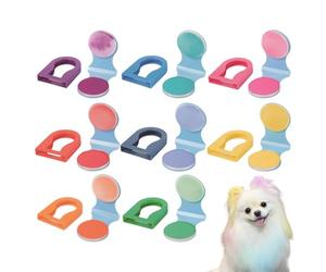 Dog Hair Dye - 8 Shade Washable Powder Set, Natural Pet Hair Chalk Coloring, Pet Grooming Color Set, Vibrant Styling Accessory | Creative Pets Grooming Cosmetic Kit,for Festivals And Special Occasion