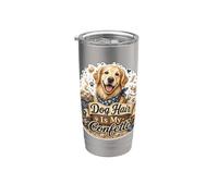 Dog Hair Is My Confetti perro pelo humor Vaso térmico de acero inoxidable de doble pared