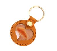 Dog Hair Key Chain, Cute Keepsake Keyring, 3.35x1.97 Inches Memorial Heart Pendant, Sentimental Accessory for Backpack Men Purse Charm Bag Women Collection and Pet Remembrance Display