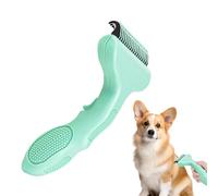 Dog Hairbrush - Cleaning Pet Grooming Tool, Compact Size Brush with for All Breeds Dogs Puppies, Durable Metal Bristles with for Free Grooming, Pet Care Tool with Easy Clean Button