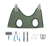 Dog Hammock, 10pcs Pet Nail Trimming Hammock Kit, Cat Grooming Hammocks, Polyester Fabric Material, Versatile, Nails Filing Board Set for Nails Trimmings, Ear Cleaning and Bathing, 2.2x32.3x34cm