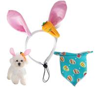 Dog Handkerchief Bib, Easter Dog Bandana, Adjustable Scarf Accessory with Cute Design, Small Medium Dogs Apparel, Puppy Fashion Accessory for Seasonal Holiday, Comfortable Pet Wear