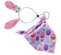 Dog Handkerchief Bib, Easter Dog Bandana, Adjustable Scarf Accessory with Cute Design, Small Medium Dogs Apparel, Puppy Fashion Accessory for Seasonal Holiday, Comfortable Pet Wear