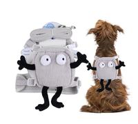 Dog Harness Backpack Small Dog Walking Harness Adjustable Dog Harness with Bag Travel Hiking Dog Harness Walking Dog Backpack Small Dog Hiking Harness Adjustable Dog Backpack Harness Small Medium Dog