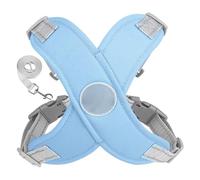 Dog Harness - Dog Walking Harness | No Pull Harnesses Set for Large Siz | Adjustable Soft Padded Pet Chaleco Harnesses, Reflective No-Choke with Easy Control Handle for Training or Walking, Black,
