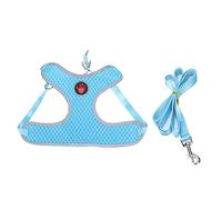 Dog Harness for Walking | Adjustable Pet Vest with Breathable Mesh | No - Pull Chest Strap Leash for Small/Medium/Large Dogs | Reflective Traction Rope, 4 Colors (l)